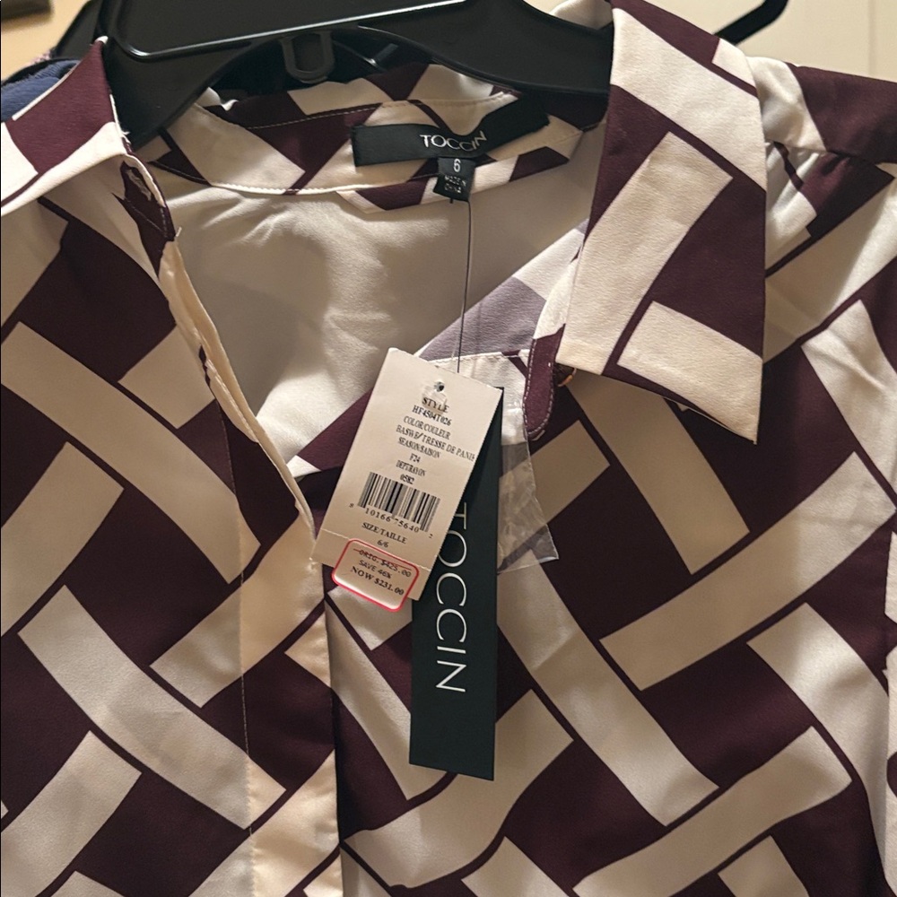 TOCCIN  long sleeve tie-neck top - Picture 4 of 4